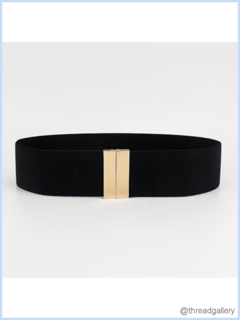 Metal Buckle Elastic Corset Waist Belt Stretch Cinch Waistband Dress Accessory